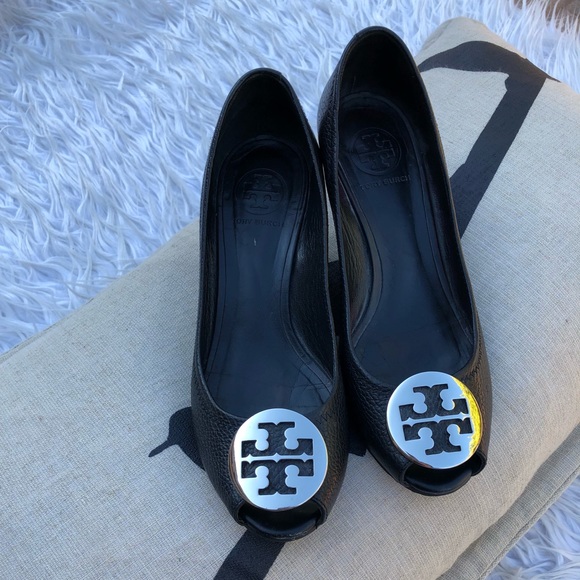 Tory Burch Shoes - Tory Burch black wedges